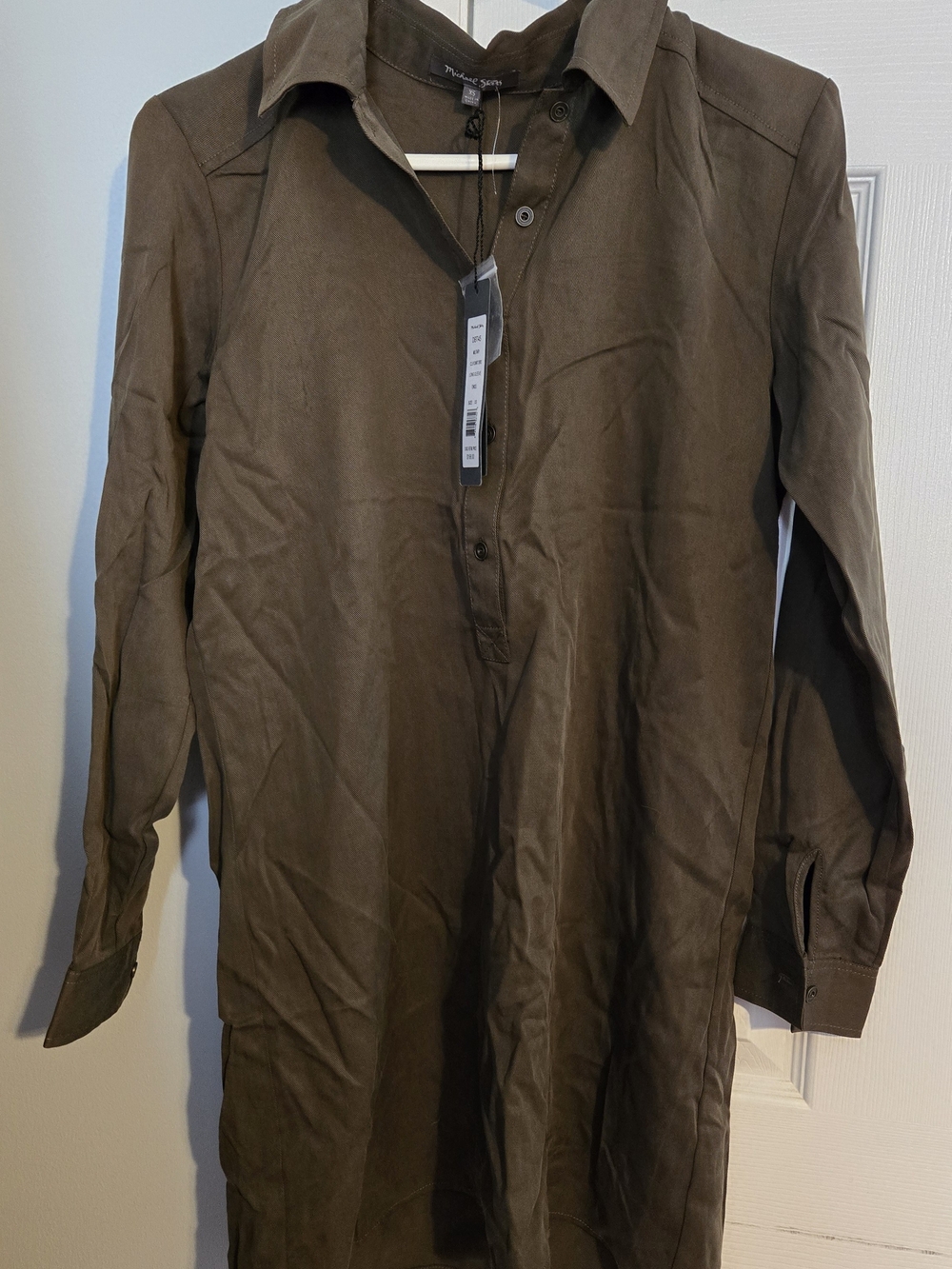 Michael Stars Olive Lightweight Shirt Jacket